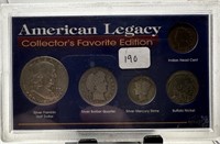 AMERICAN LEGACY COIN SET FRANKLIN BARBER SILVERS