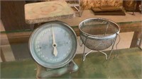 Vintage Kitchen Scale & Strainer Basket