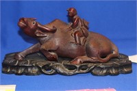 An Antique Chinese Ox with Boy Rider