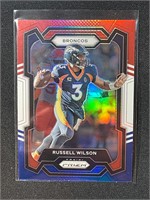 RUSSELL WILSON 2023 RED WHITE AND BLUE PRIZM
