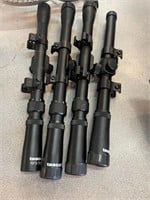 4 Tasco 7 x 20 scopes
