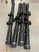 4 Tasco 7 x 20 scopes