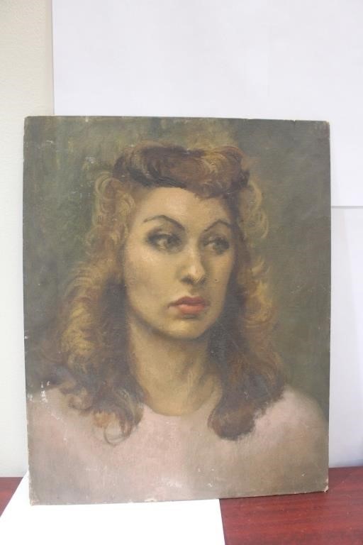 An Antique Oil on Board Painting