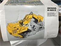 Demag H485S hydraulic shovel white
