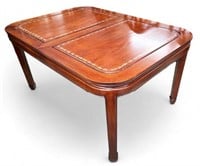 Rosewood Dining Table w/ Mother of Pearl Inlay.