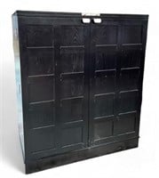 Black Expandable Flip Top Bar Cabinet.