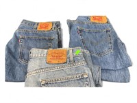 Mens LEVIS 501 and 550, 3 pr Good Condition 3