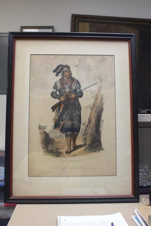 Tuko-See-Mathla, a Seminole Chief Lithograph