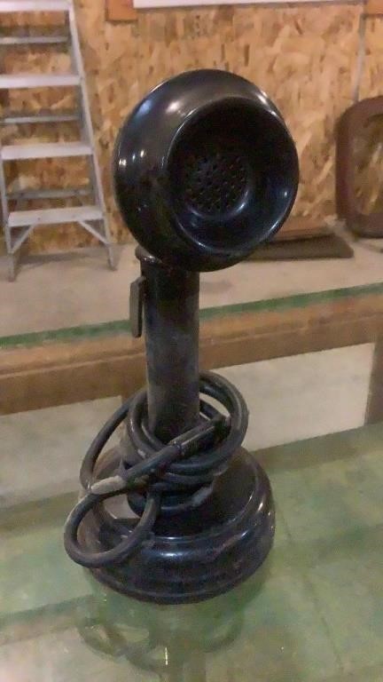 Vintage Press To Talk Candlestick Microphone