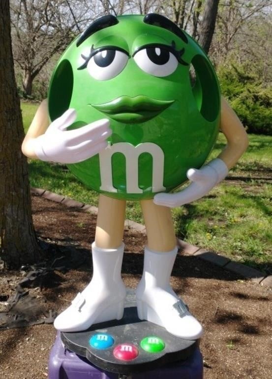 Large Green M&Ms Store Display