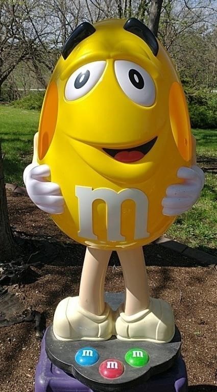 Large Yellow M&Ms Store Display