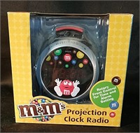 M&Ms Projection Clock Radio NIB