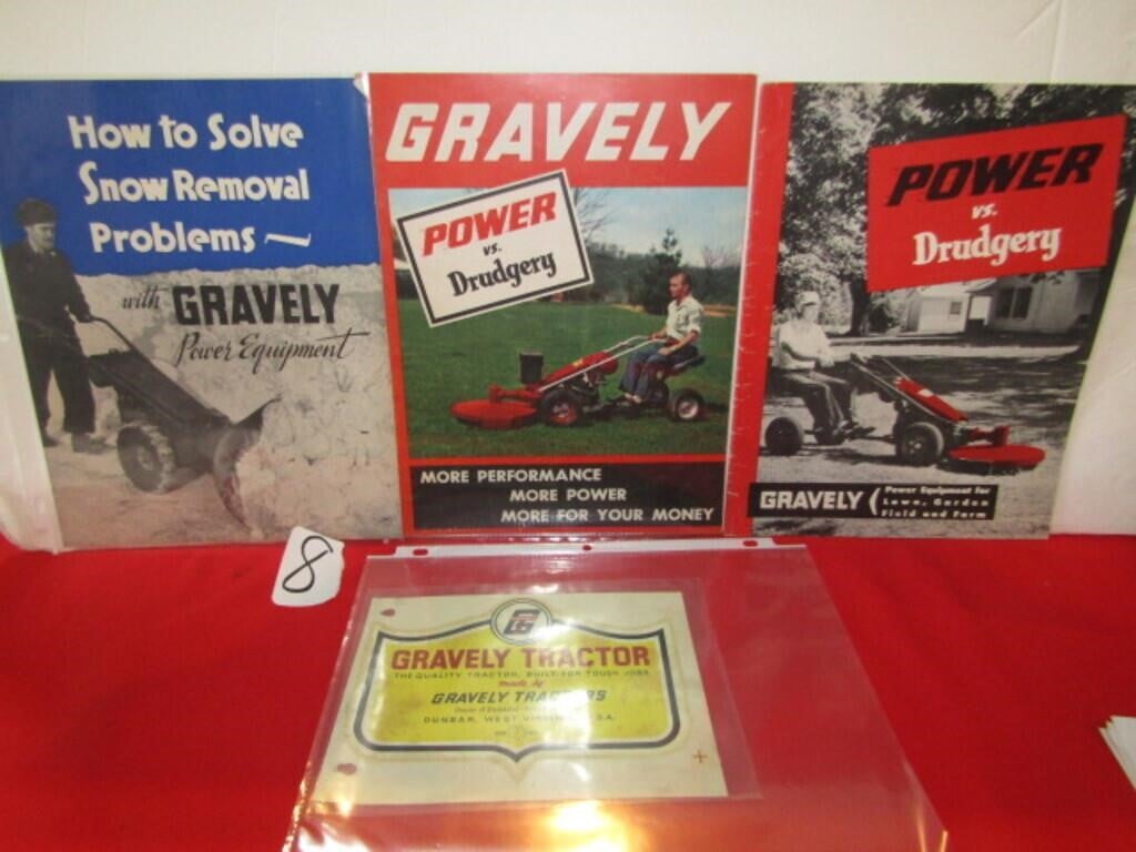 4 PIECES GRAVELY POWER EQUIPMENT - COLOR