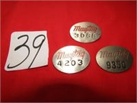 3 MAYTAG NUMBERED PENS