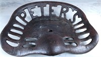 Peter's Cast Iron Tractor Seat