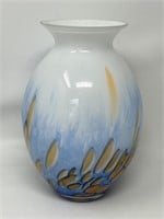 9" Art Glass Flower Vase