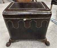 Maitland Smith Leather Clad Storage Coffee Table