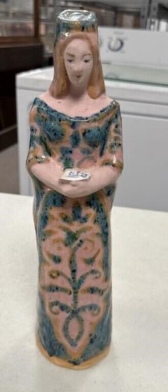 Vintage Wolfe Signed Lady Ceramic Sculpture