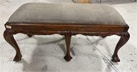 Antique Reproduction Ball-n-Claw Window/Bed Bench