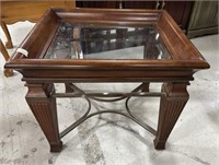 21st Century Traditional Style Square Lamp Table