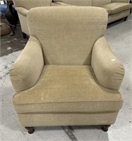 Designer God Upholstered Two Cushions Sofa