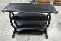 Reproduction Black Factory Painted Console Table
