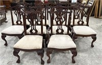 10 Thomasville Co. Mahogany Chippendale Dining Cha