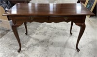 Lenoir House Cherry Queen Anne Sofa/Console Table
