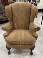 Thomasville Ball-n-Claw Wing Back Arm Chair