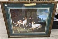 Misse and Turla, Two Greyhounds of Louis XV Giclee