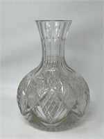 Scottish Cut Crystal Vase 8" As Found