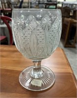 11" Cut Glass Footed Bowl