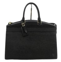 Louis Vuitton Black Epi Riviera Handbag