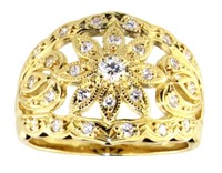 18kt Gold Brilliant Natural Diamond Ring