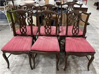 6 French Style Mahogany Dining Chairs