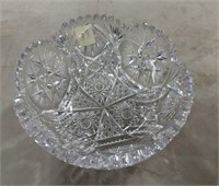 4" x 8" Cut Glass Bowl