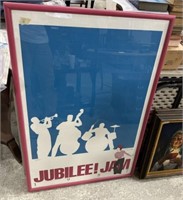 1987 Jubilee Jam Signed Poster Framed