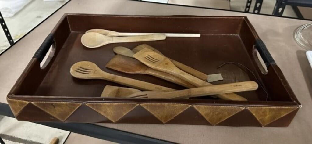 Tribal Style Serving Tray with Pampered Chef Wood