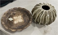 Pottery Hand Made Bowl and Decorative Vase