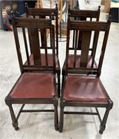4 1930's Traditional Style Dining Side Chairs