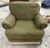 Lane Upholstery Dark Green Arm Chair