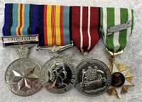 4 Australian Vietnam Restrike Service Medals