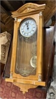Westminster Chime Oak Wall Clock