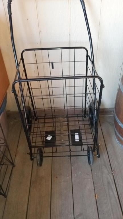 Metal Wheeled Shopping Cart