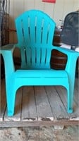 Large Hard Plastic Adirondack Chair