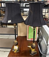 Pair of Decorative Candle Stick Lamps