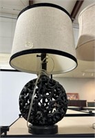 Ornate Resin Ball Table Lamp