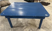 Hand Crafted Painted Blue Child's Table