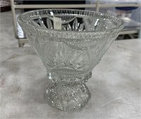 Pressed Glass Center Piece Vase