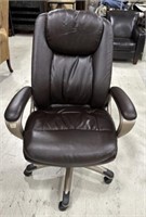 Leather Rolling Office Desk Chair